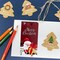 Wrapables 4" x 2" Rectangular Christmas Holiday Sealing Stickers and Labels for Packages, Gift Boxes and Bags (100pcs)